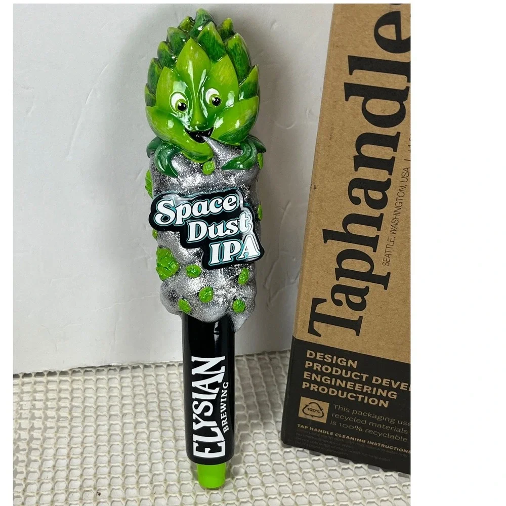 Elysian Space Dust Tap Handle Tall V2 Green Black New with Box